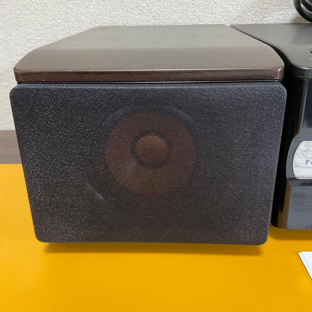 美品　JVC ケンウッドEX-S3-B コンパクトコンポ ブラック ウッド調