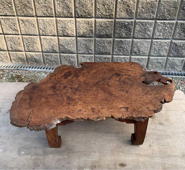 アンティーク　レトロ　木製　和室　無垢　座卓　テーブル　ちゃぶ台　座卓テーブル