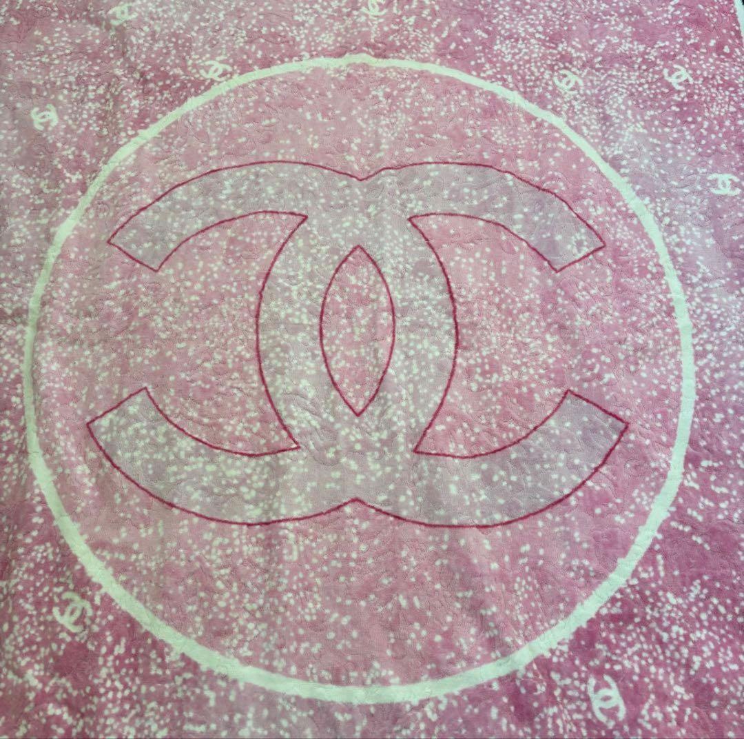 CHANEL シャネル ココマーク コットン ビーチタオル　ブランケット ラグ