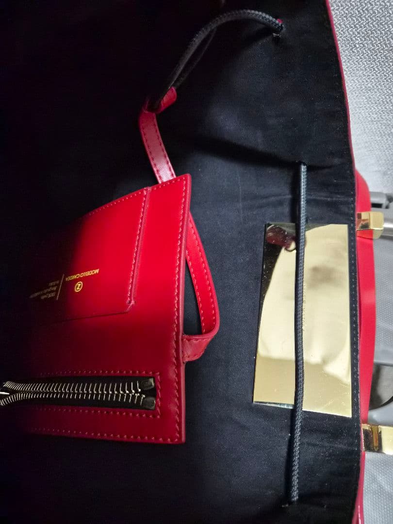 限定値下 ZANCHETTI Martinique red 赤 バッグ