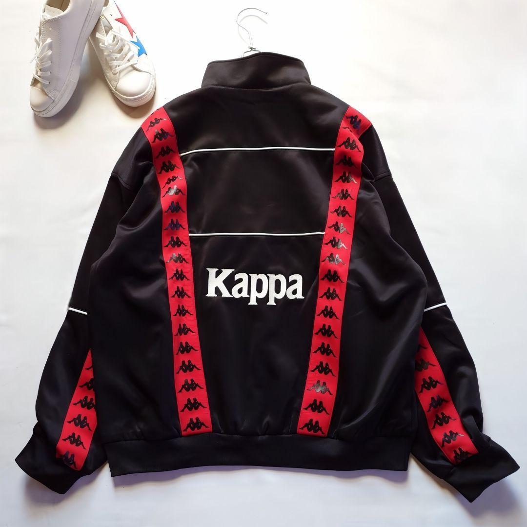 ☘️新品 カッパ Kappa トラックジャケット ジャージ ユニセックス 黒 L