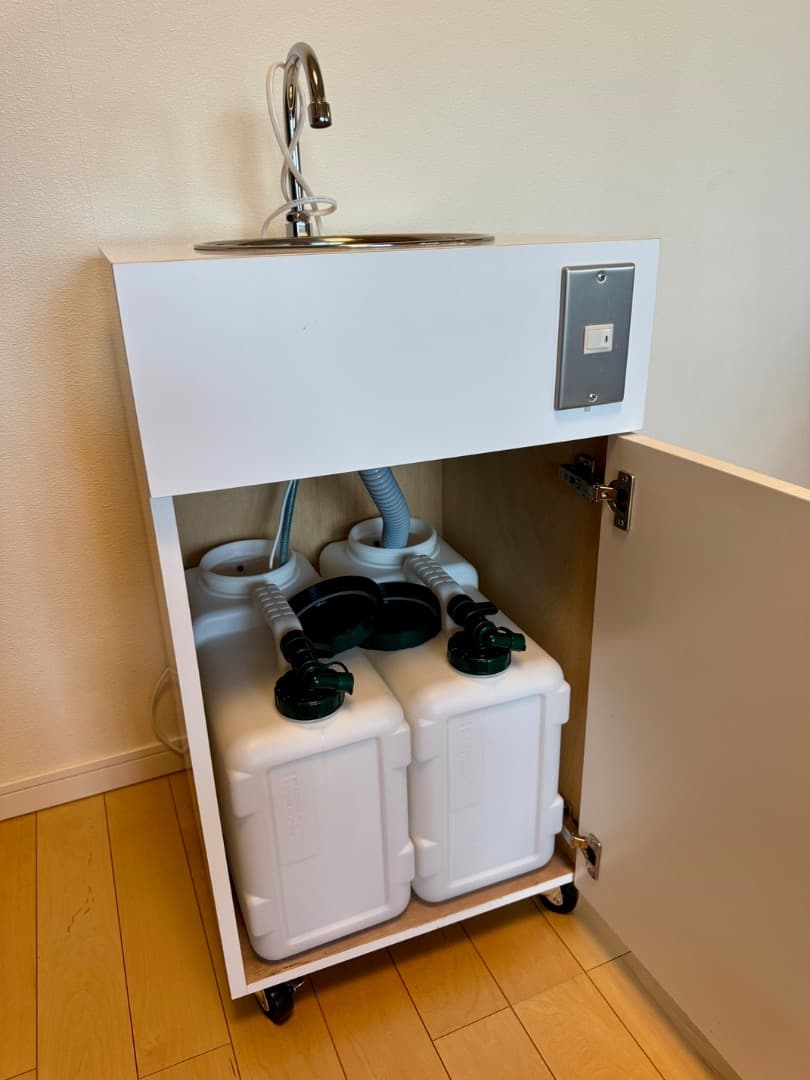 【まさき】美品 おく洗 簡易手洗いユニットサロン美容室タンク2個新品です!