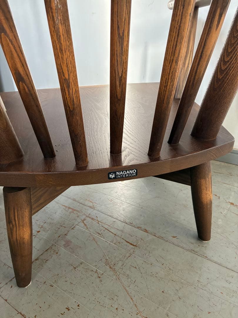 ナガノインテリア　ダイニングチェア　SKC069ー0WB 回転式　1