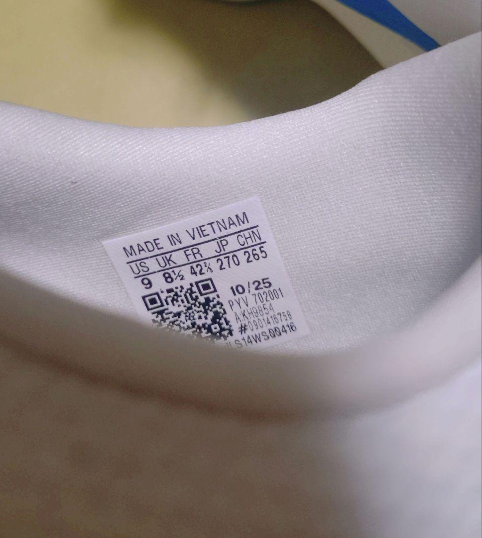 adizero evo sl 27cm ランニングシューズ ホワイト/ブルー