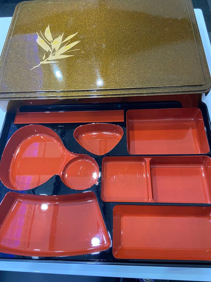 仕切り付　会席折　弁当箱 お弁当箱 重箱 和風 幕の内 10個