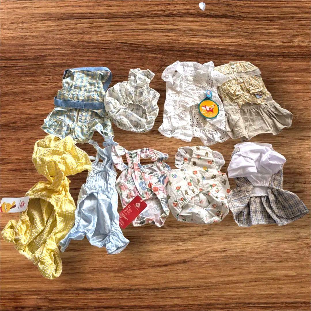 【新品】ドッグウェア　まとめ売り9枚 S ワンピース　胴輪　犬の服　洋服　夏服