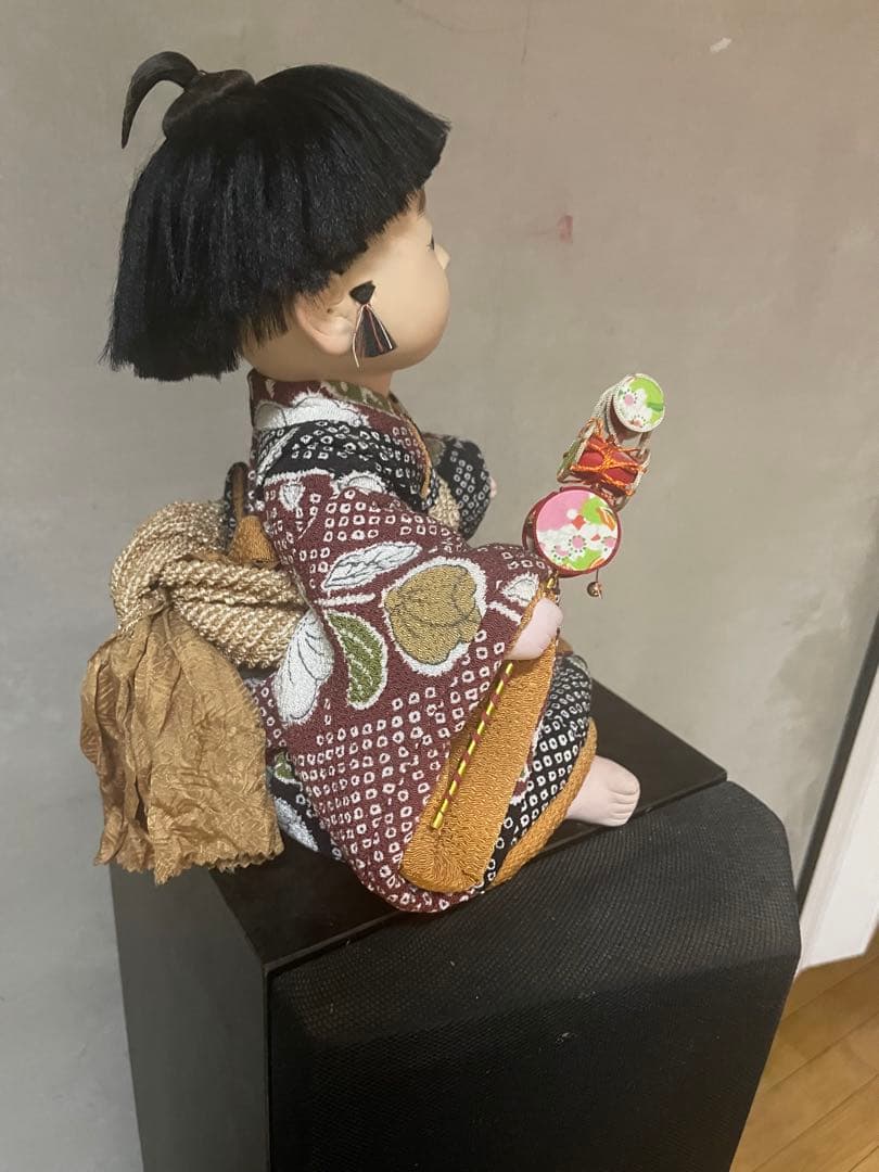 新春お値下げ 市松人形 でんでん太鼓 男の子 アンティーク 縁起物