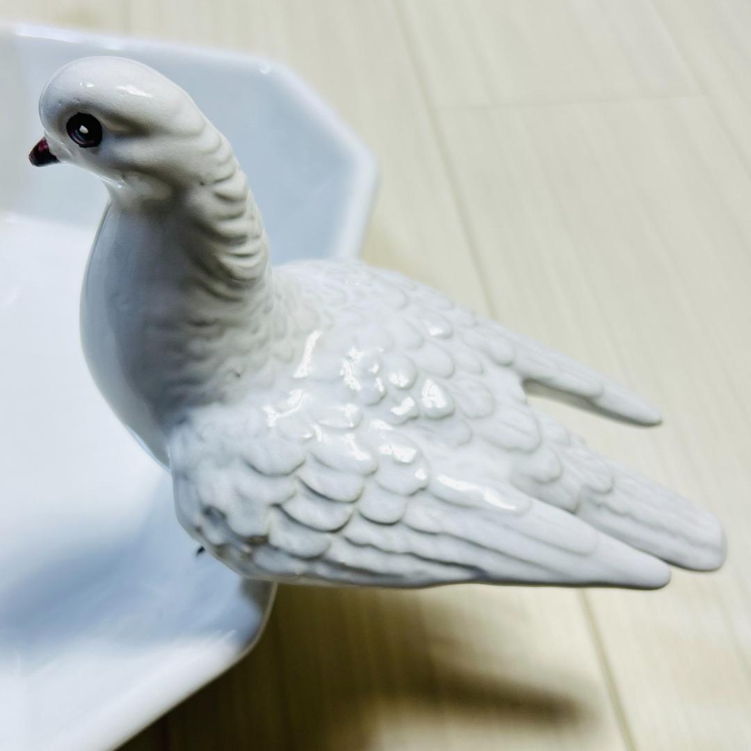 COSTA　コスタ　イタリア　オブジェ　花器　鳩　ハト　アンティーク　昭和レトロ