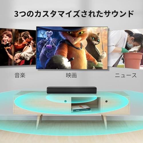 HolyCrab サウンドバー Bluetooth5.3テレビ スピーカー Km