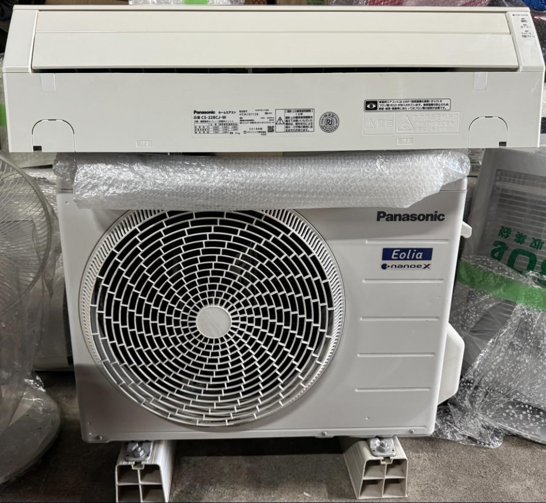 パナソニック ルームエアコン CS-228CJ-W 2018年製 6畳