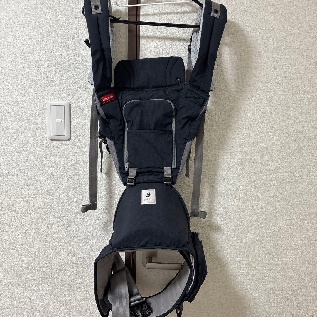 POGNAE 抱っこ紐 ダークグレー MIKI HOUSE