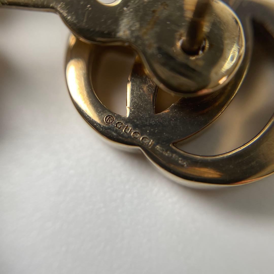 グッチ GUCCI GG ピアス シングル クリスタル.