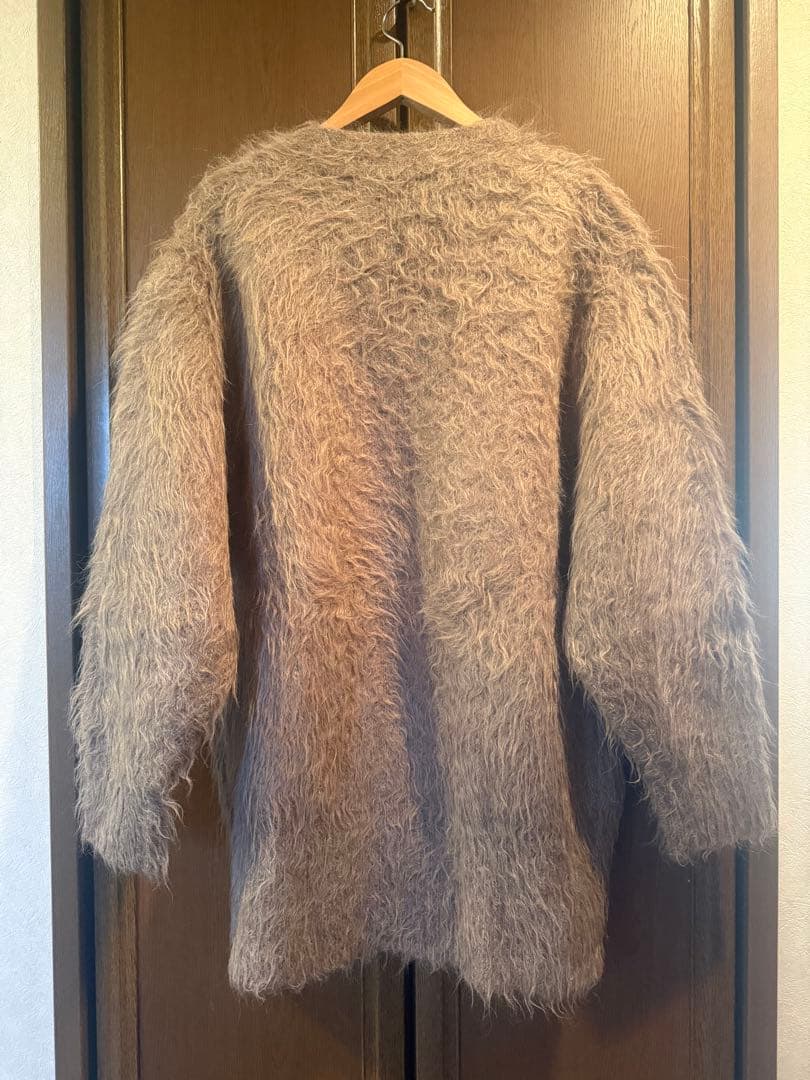 美品カレンソロジーCurensolog アルパカキモウカーディガン　ベージュ
