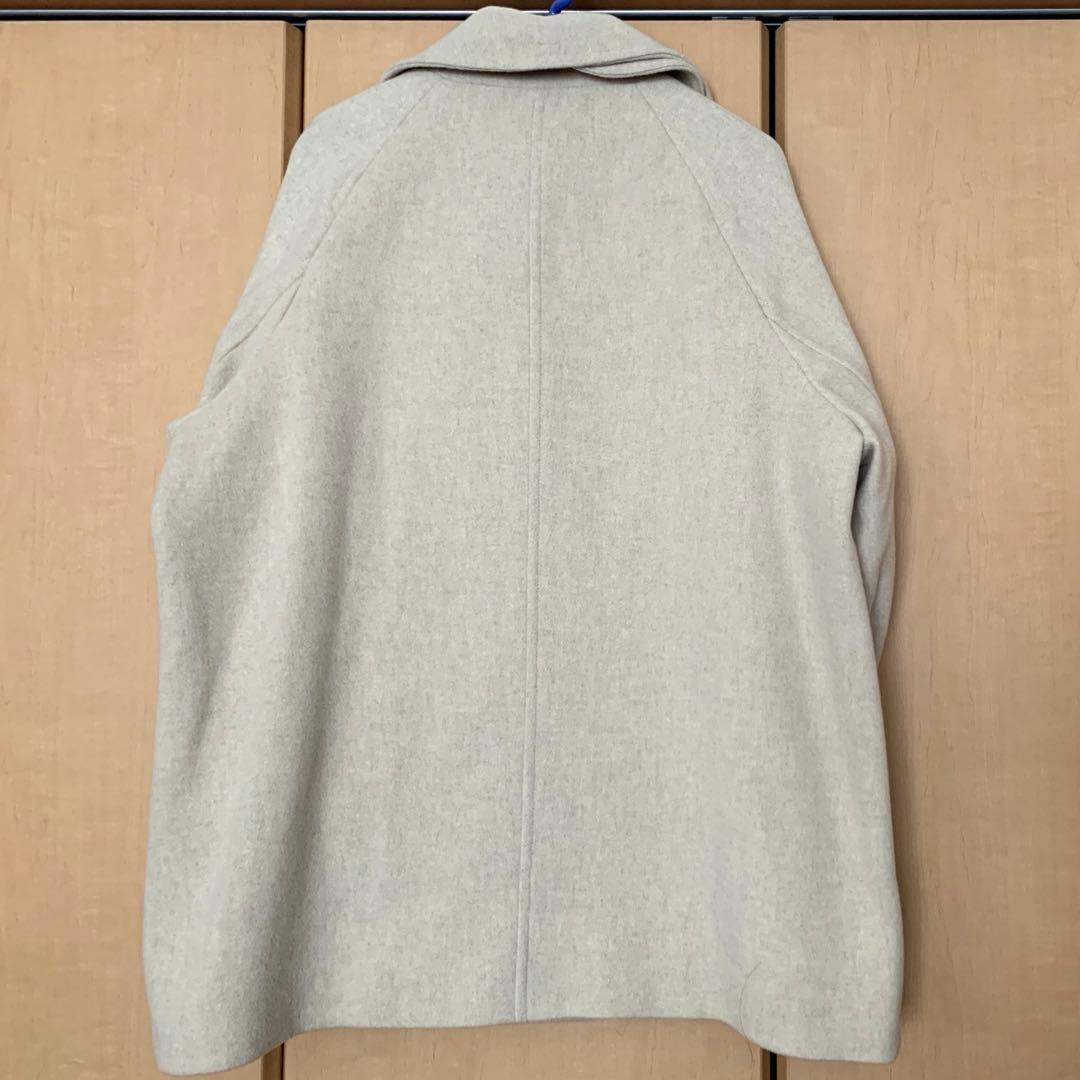 アーバンリサーチ スーパー100メルトンPコート ベージュ