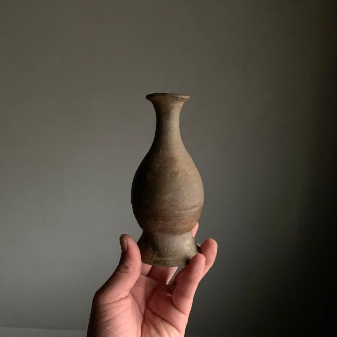 喜名・知花 焼締台付瓶 徳利 琉球美術 古美術 酒器 古道具 アンティーク