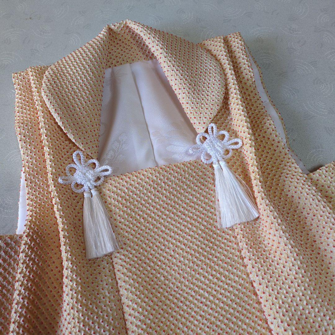 七五三３歳正絹総絞り手縫いの被布（中綿無し）