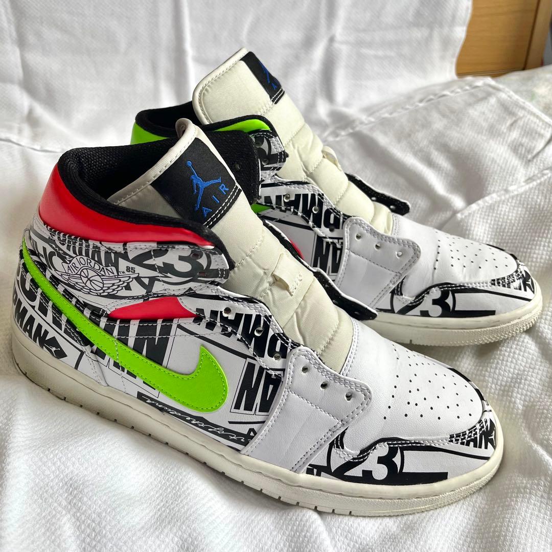 シューズ(男性用) NIKE AIR JORDAN 1 MID ALL OVER LOGOS