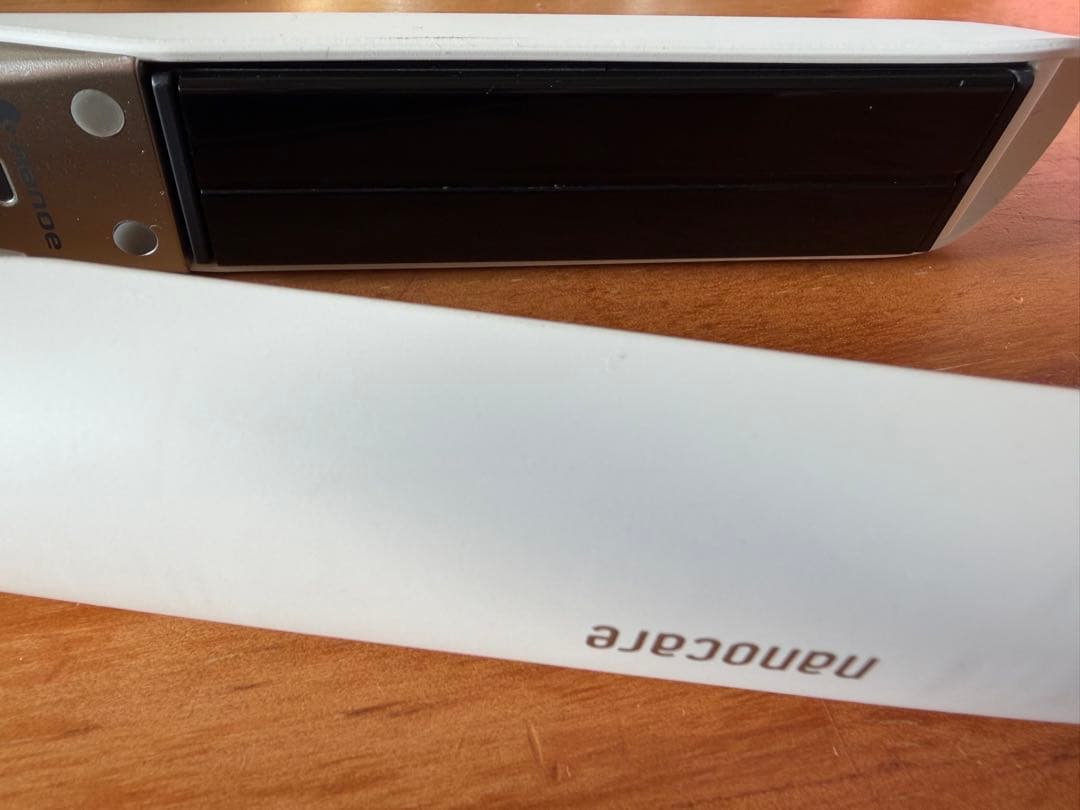 説明書付き Panasonic ナノケア ストレートアイロン EH-HS0J 白