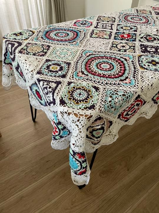 マルチカバー　レース編み　レースカバー