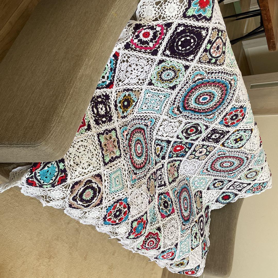 マルチカバー　レース編み　レースカバー