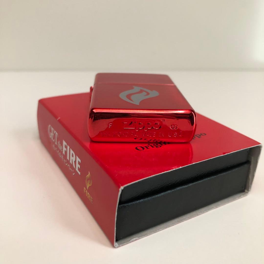 メジロ　希少キリンファイアZIPPO 非売品レアレッド色ZIPPO