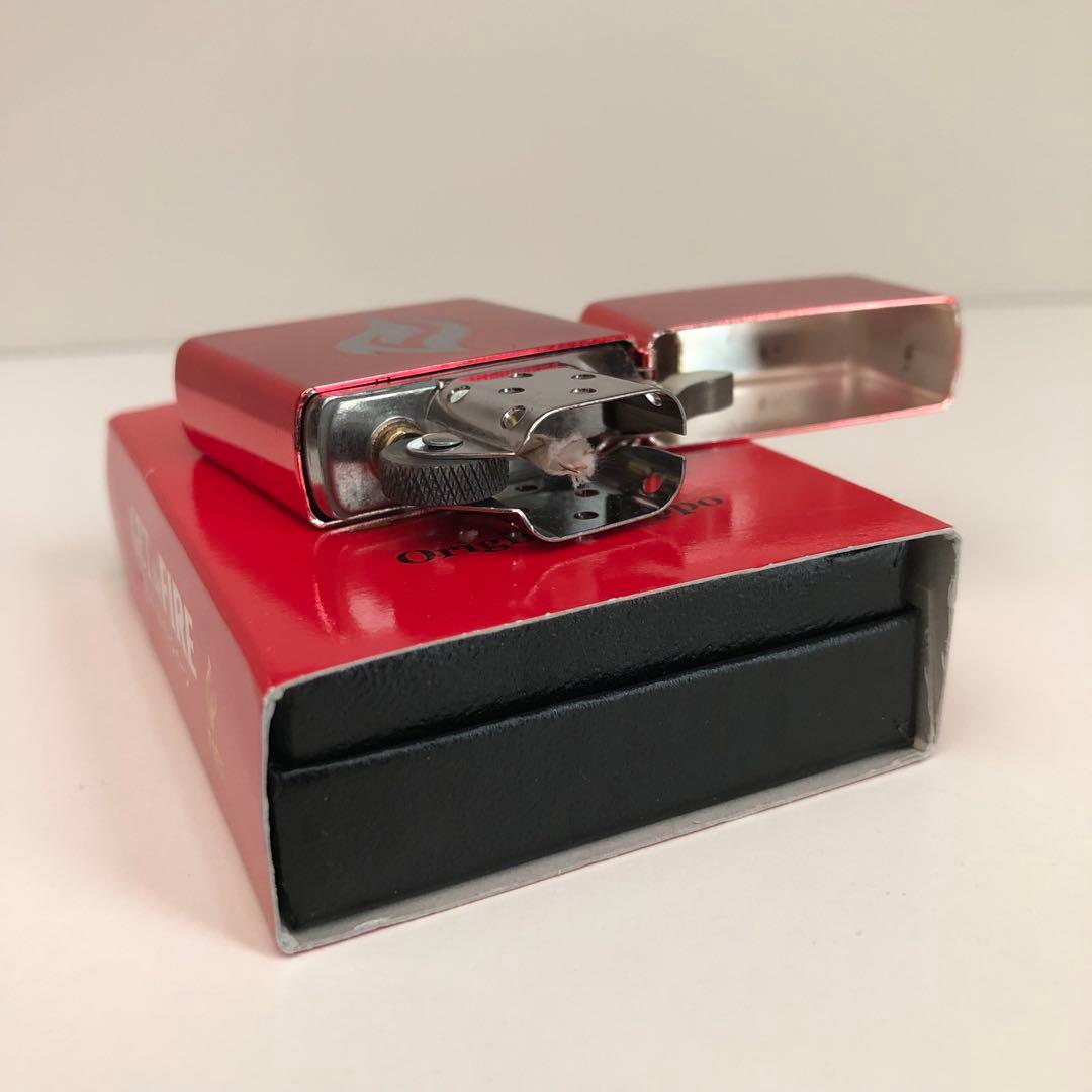 メジロ　希少キリンファイアZIPPO 非売品レアレッド色ZIPPO