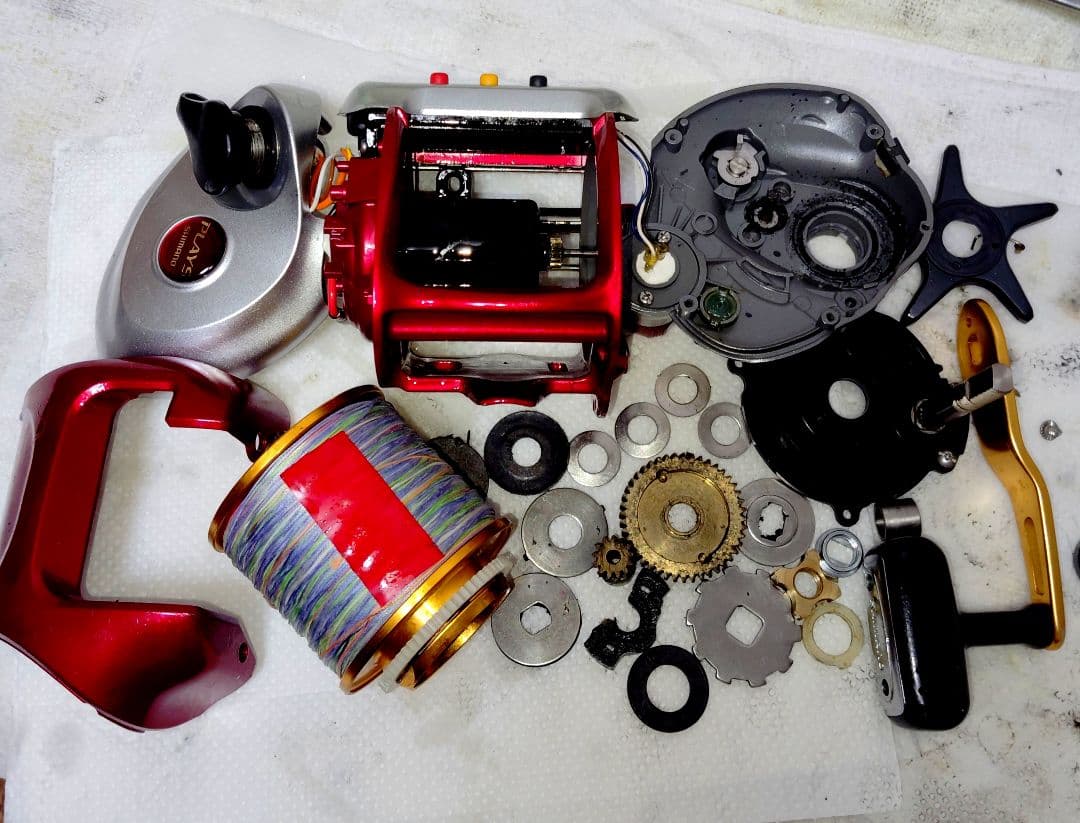 シマノ 電動リール 電動丸 プレイズ3000 オーバーホールメンテナンス済み