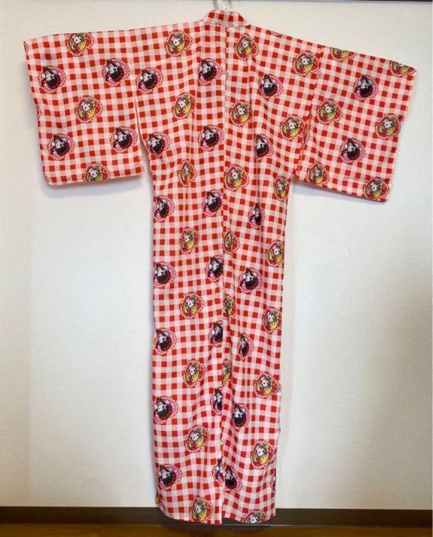 HEIHEIへいへい赤いチェック柄 浴衣