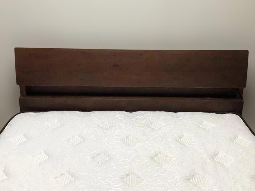 マナベインテリアハーツ とダブルマットレスとベッドフレーム セット　1215-1