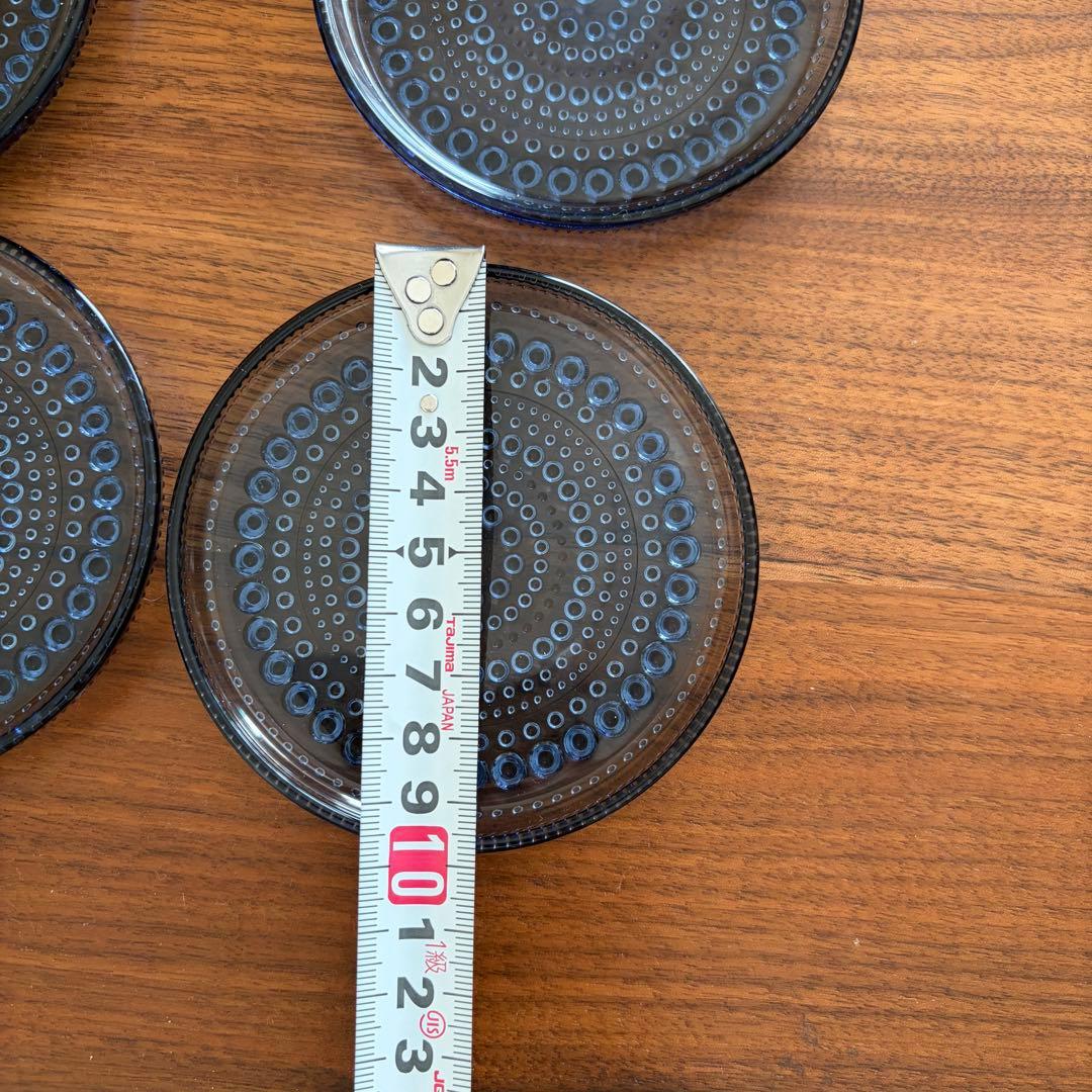 イッタラ　カステヘルミ　クリアブルー　10cm　プレート　5枚　小皿