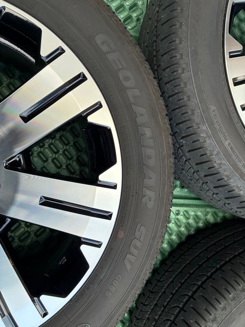 【魔王】デリカd5 純正タイヤホイール18インチ4本　純正ナット20本