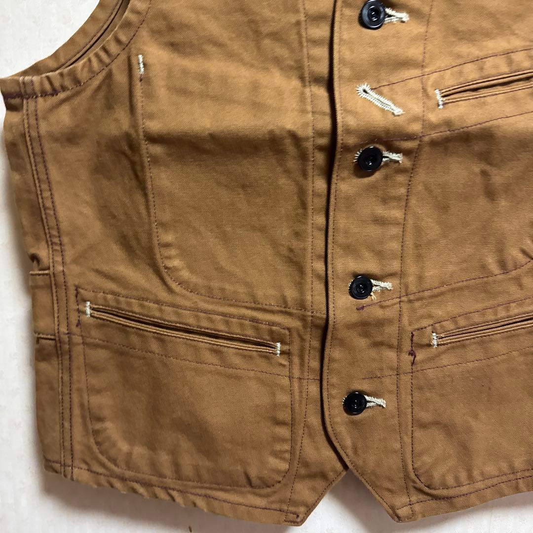 SUGAR CANE ブラウンダック ワークベスト 36 美品