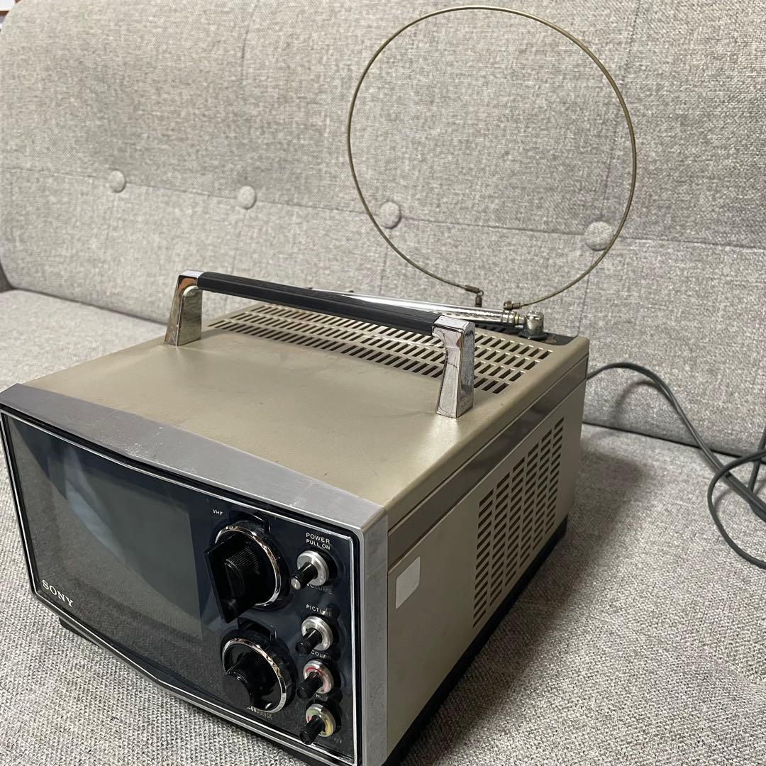 SONY トリニトロン ポータブルテレビ KV-6020 昭和レトロ ジャンク