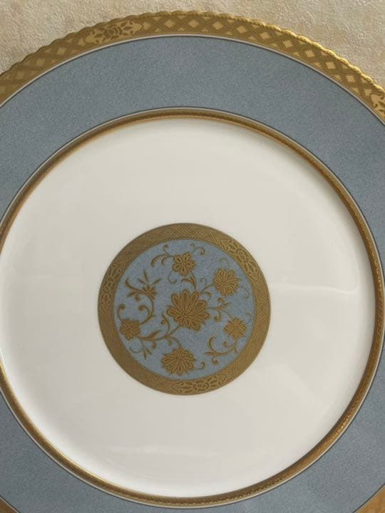 ノリタケ　ヨシノ　30センチサービスプレートブルー　6枚組