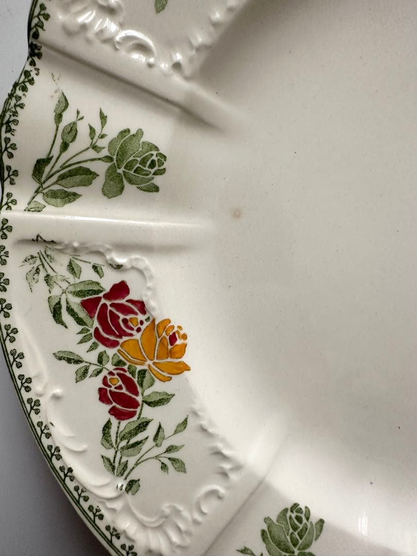 サルグミンヌ　フランス　アンティーク　プレート　皿　平皿　ブロカント