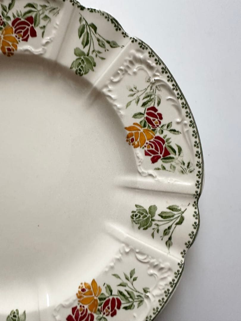 サルグミンヌ　フランス　アンティーク　プレート　皿　平皿　ブロカント