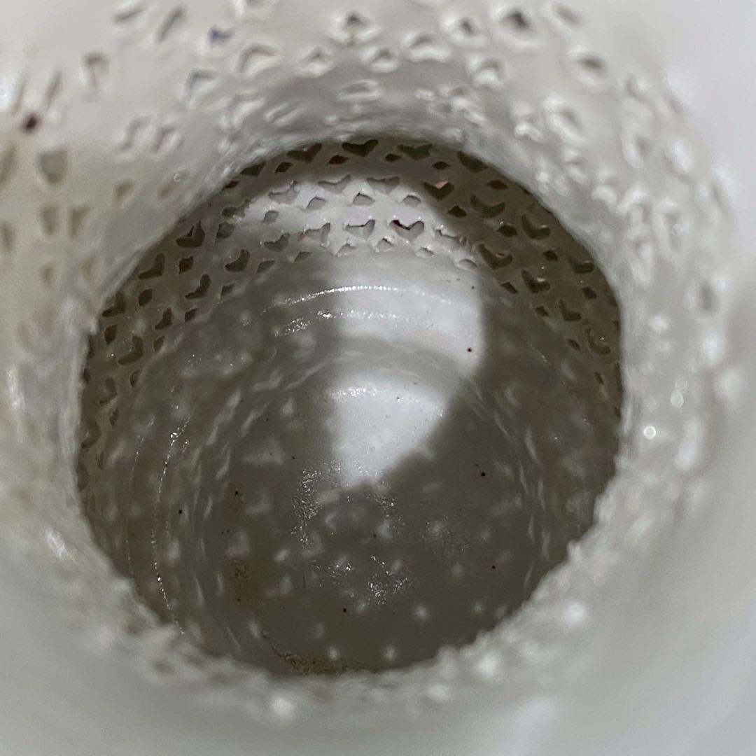 透かし彫り 置物 インテリア 花 アンティーク