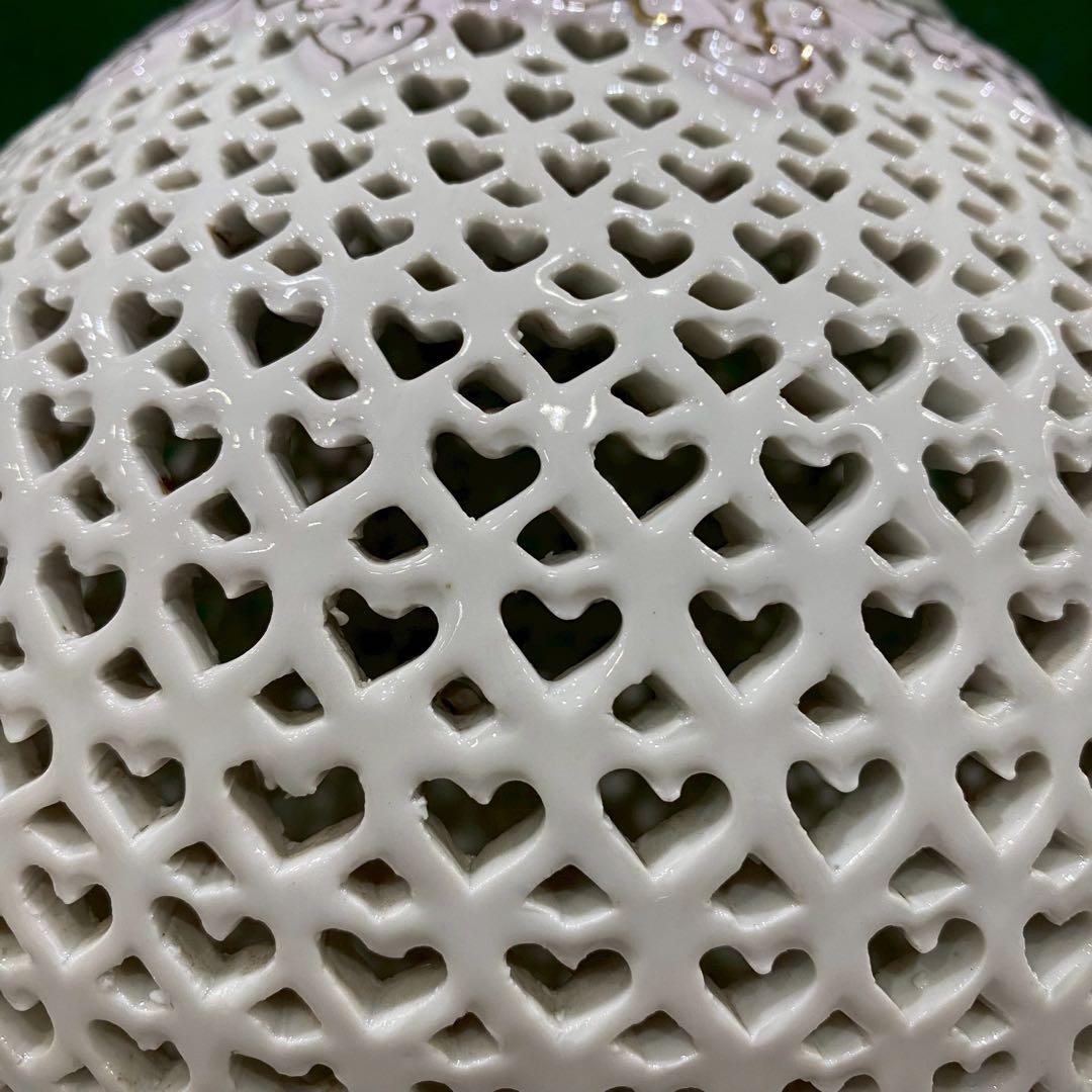 透かし彫り 置物 インテリア 花 アンティーク