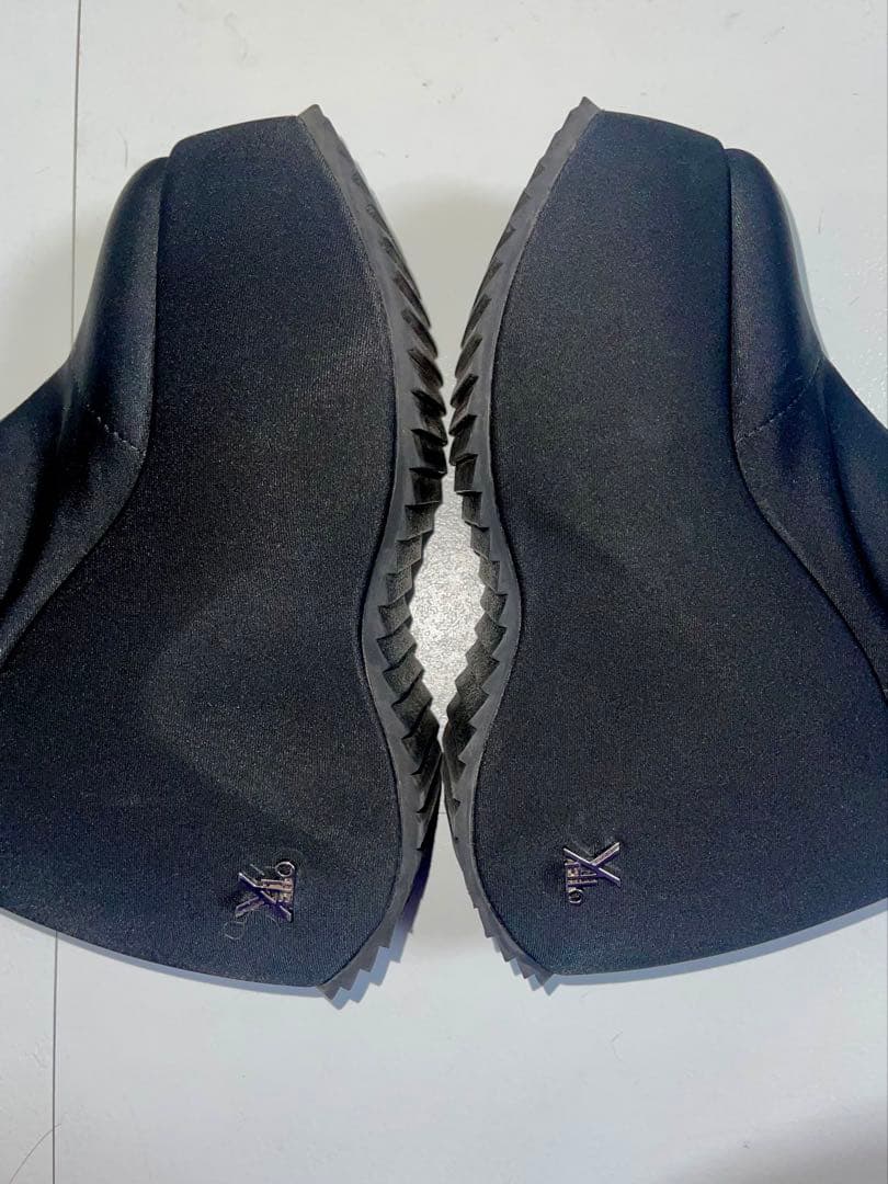 靴 YELLO TOKYO BLACK PLATFORM SHORT BOOTS