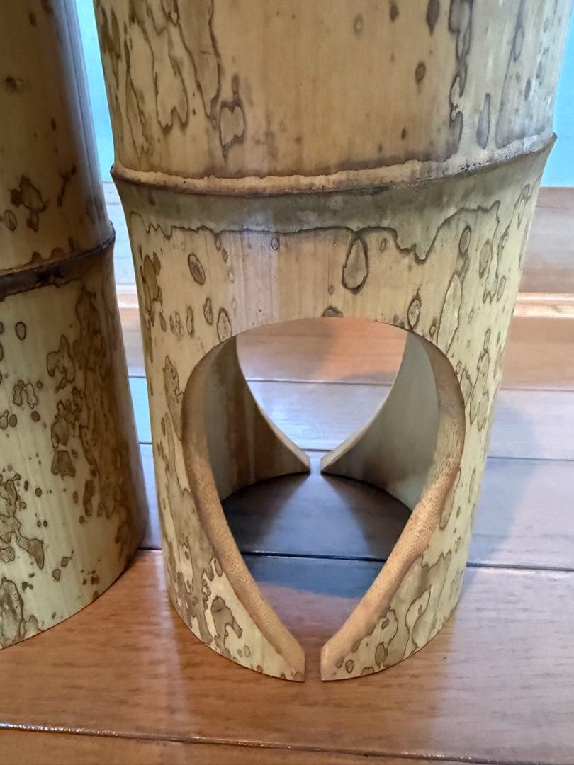 69斑竹の二重切りと寸胴の2点セット