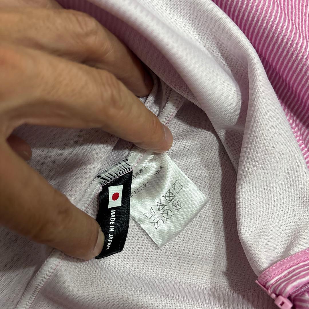 Kapelmuur ストライプジップアップシャツ Mサイズ カペルミュール