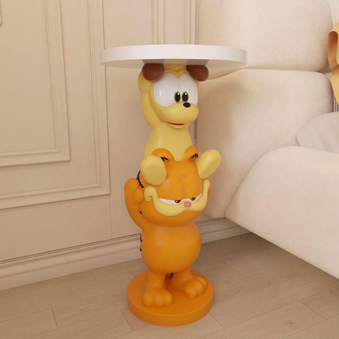 猫と犬のキャラクター サイドテーブル