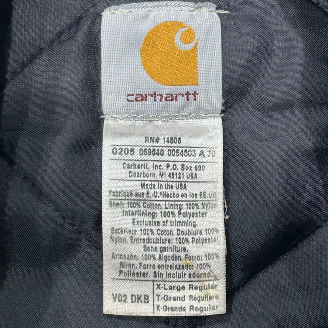 カーハート　タッグベスト　希少ブラウン　USA製