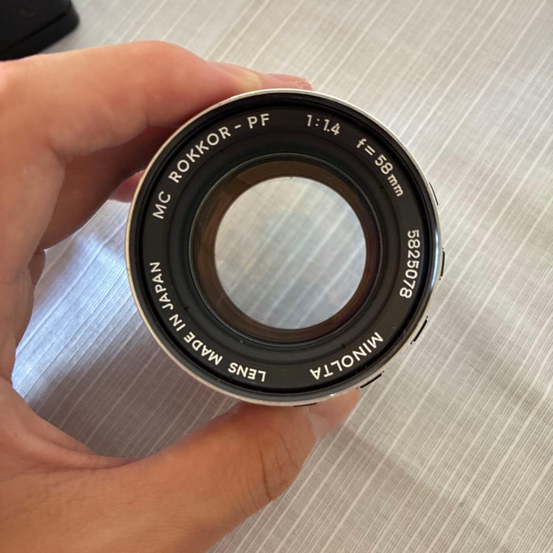 フィルムカメラ Minolta srt101 MC ROKKOR PF 58mm f1.4