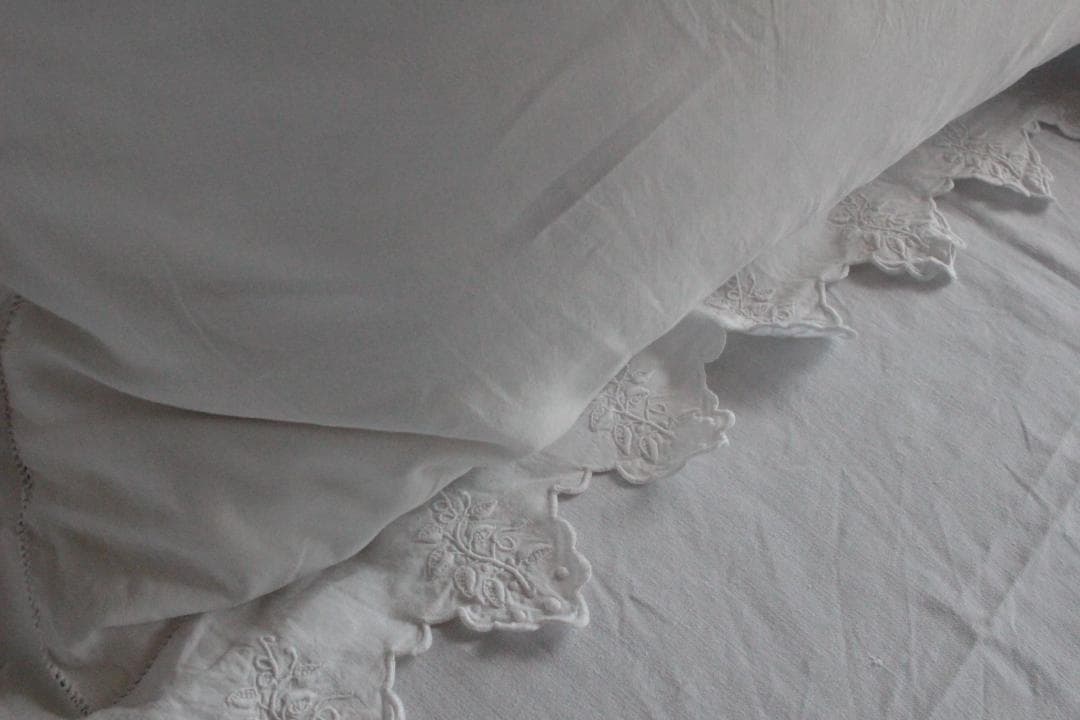 フランスアンティーククッションカバー \"P・F\"