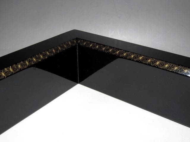 ＜本日出品終了＞中村宗哲 七宝蒔絵 黒炉縁 裏千家十五代 鵬雲斎花押　　v929