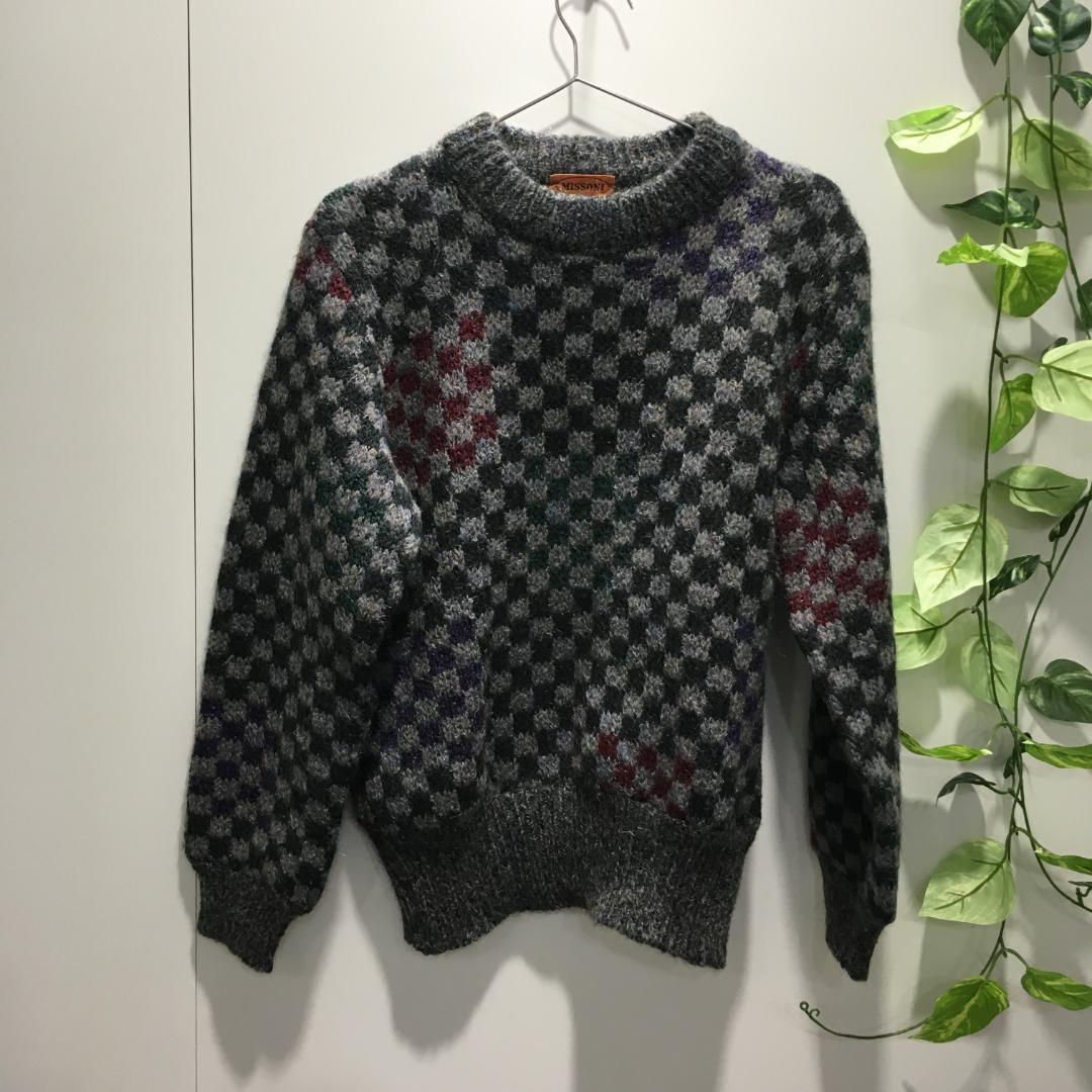 ⭐MISSONI ニット上下セットアップ チェック柄（M/Lサイズ）