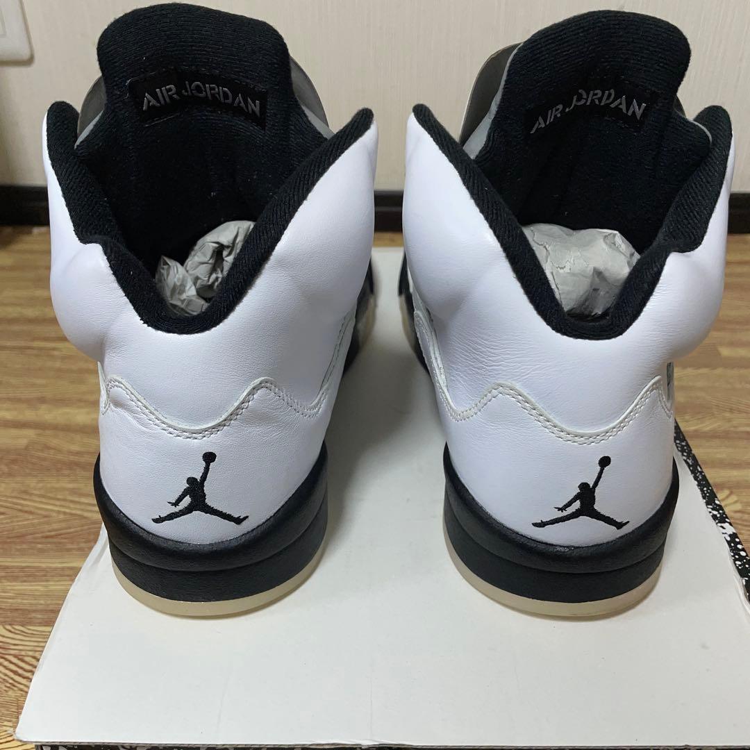 シューズ(男性用) Nike Air Jordan 5 Retro \"White and Black