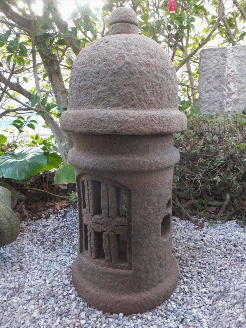 【茶庭灯篭・露地庭灯篭】庭石オブジェ箱庭苔玉水石庭園テラスベランダ飾り石