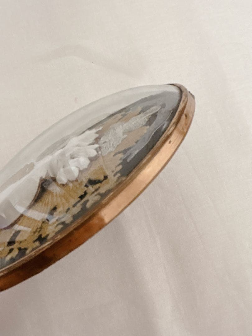 フランスアンティーク　メダイヨン　壁掛け　マリアさま